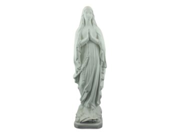 Estatua de Cemento Virgen de Lourdes de frente