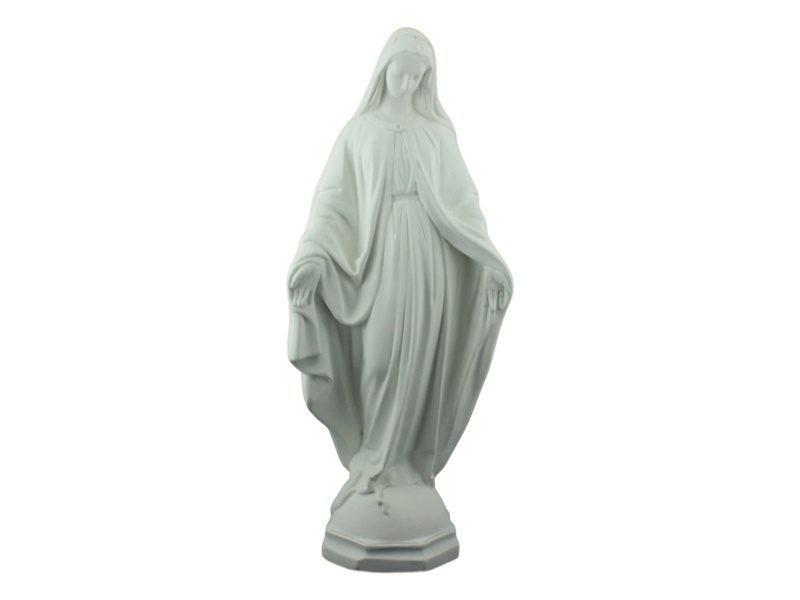 Estatua de cemento Virgen de la Medalla Milagrosa de frente